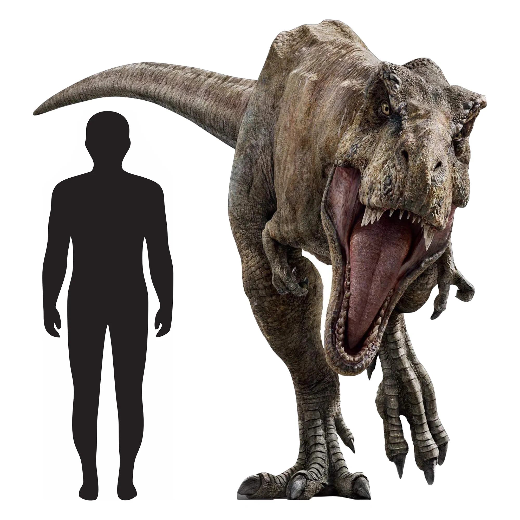 T Rex Cardboard Cutout Model Jurassic Park Dinosaur Figur Decor Model Cutout Standee